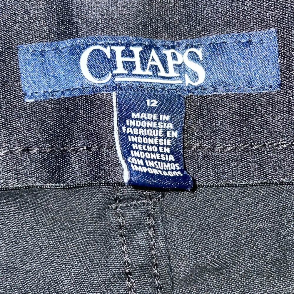 Chaps Straight Leg Black Jean - Size 12 - Picture 5 of 7